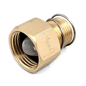 Swivel Fitting w/ Strainer, 1/2" MPT x 3/4" FGH, Brass